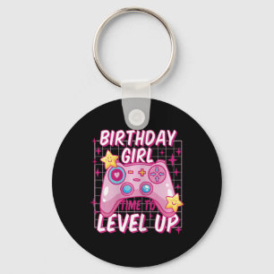 Girl Level Unlocked Video Game Birthday Gift Girls Key Ring
