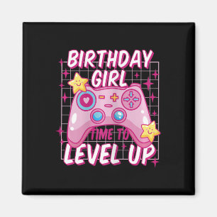 Girl Level Unlocked Video Game Birthday Gift Girls Magnet
