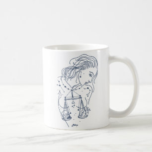 Girl Libra Zodiac Sign Coffee Mug
