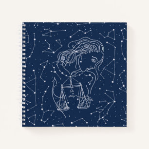 Girl Libra Zodiac Sign Notebook