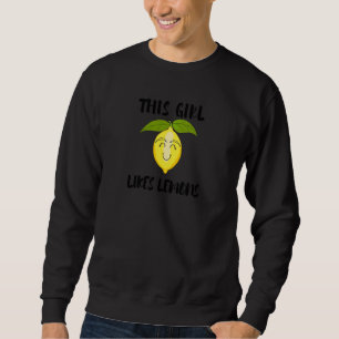Girl Likes Lemons Summer Lemonade Exotic Fruits Sweatshirt