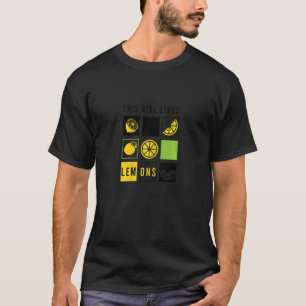 Girl Likes Summer Lemon Citrus Fruits T-Shirt