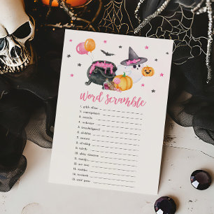 Girl Little Boo Ghost Word Scramble Game