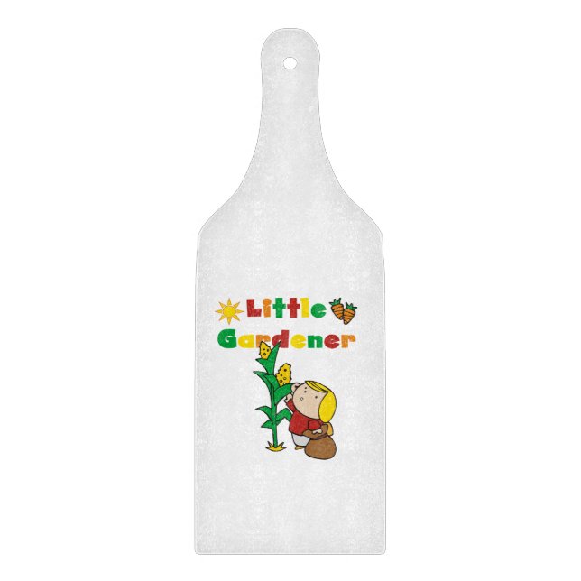 Girl Little Gardener Cutting Board (Front)