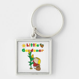Girl Little Gardener Key Ring