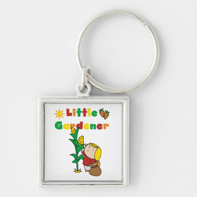 Girl Little Gardener Key Ring (Front)