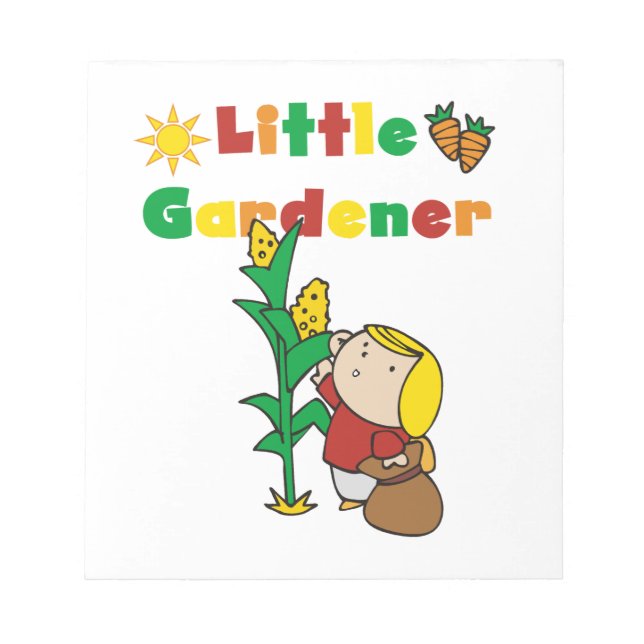 Girl Little Gardener Notepad (Front)