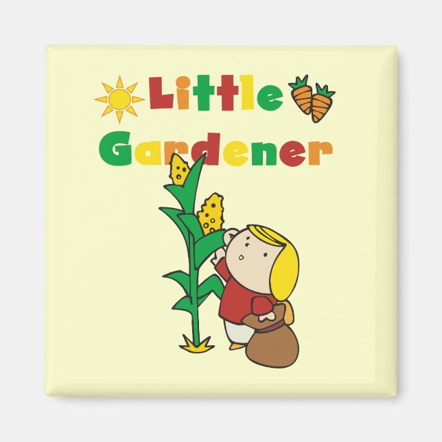 Girl Little Gardener Tshirts and Gifts Magnet (Front)