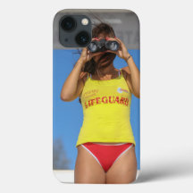 "Girl Looking Through Telescope Phone Case