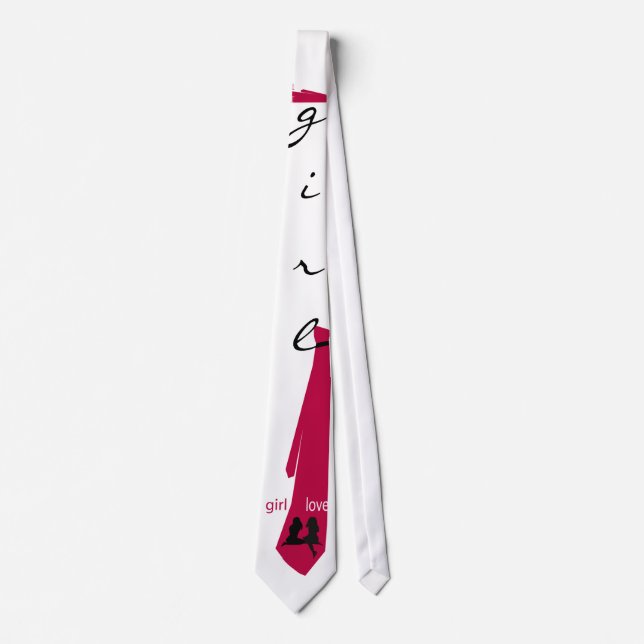 Girl Love Designer Tie (Front)