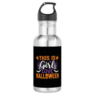 Girl Love Halloween Ghost Design_1 532 Ml Water Bottle