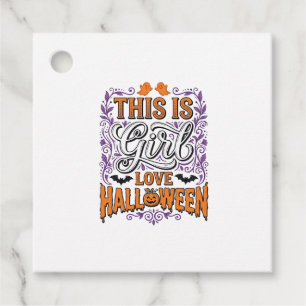 Girl Love Halloween Vintage Cute Spooky Shirt Desi Favour Tags