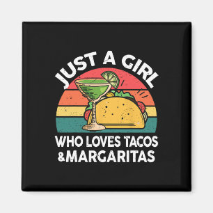 Girl Love Taco Margarita-shirt Women Mexican Cinco Magnet