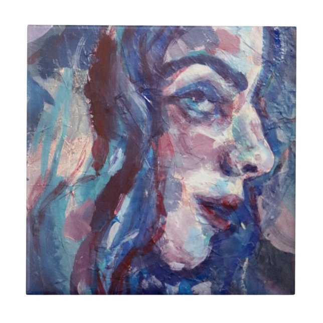 Girl Loves Me Blues                                Ceramic Tile (Front)