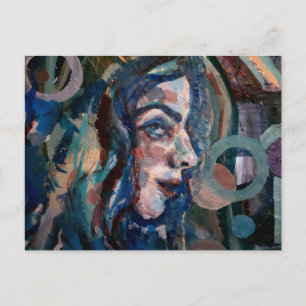 Girl Loves Me Blues Postcard
