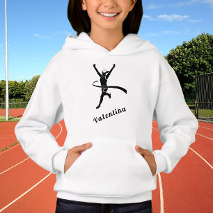 Girl Marathon Runner Running Cross Country & Name