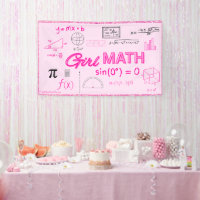 Girl Math Formula Geometry Dorm Poster 