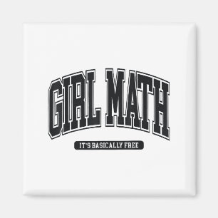 Girl Math University Magnet