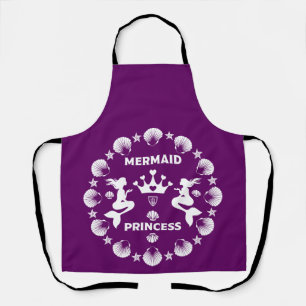 Girl Mermaid Princess Apron