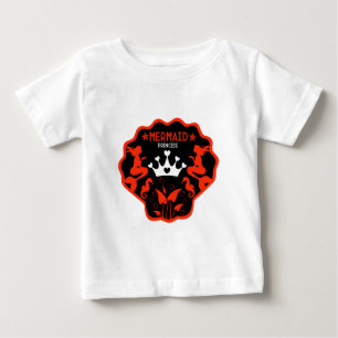  Girl Mermaid Princess Baby T-Shirt