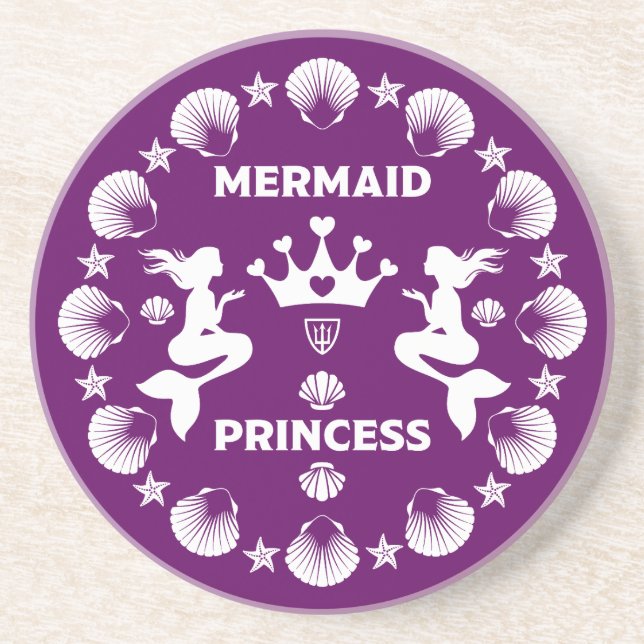  Girl Mermaid Princess Coaster (Front)