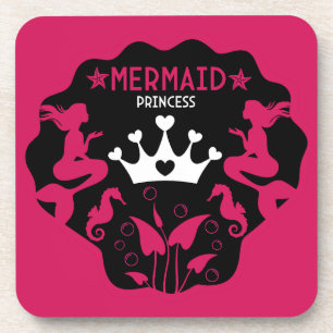  Girl Mermaid Princess Coaster