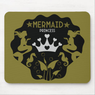 Girl Mermaid Princess Mouse Pad