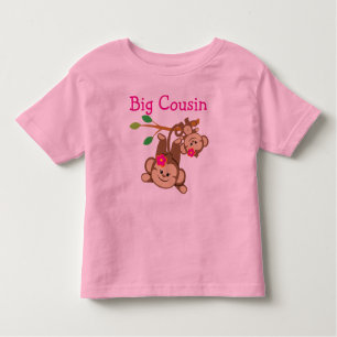 Girl Monkeys Big Cousin Toddler T-Shirt