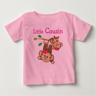 Girl Monkeys Little Cousin Baby T-Shirt