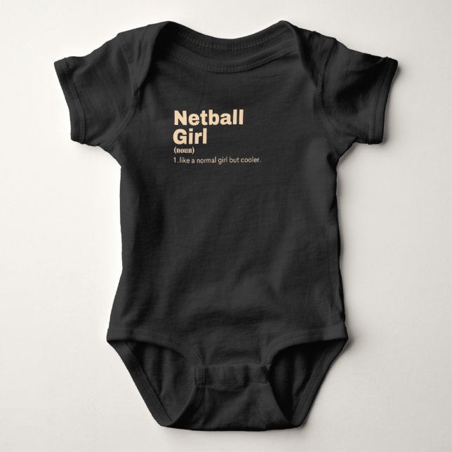  Girl - Netball Baby Bodysuit (Front)