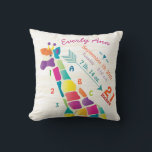 Girl Nursery Baby Birth Stat Giraffe Arrow Pattern Cushion<br><div class="desc">Lil Lady Girl Nursery Baby Birth Stats Brightly Coloured Giraffe Arrow Pattern Keepsake Pillow. All the important statistics such as, date, day of week, weight, length and name. And arrows, yes arrows here arrows there numbers and letters and all those things you want that baby to see including all important...</div>