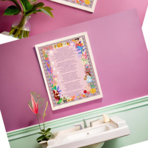Girl of Goo Poem Candy Missing Teeth Dentist Poster