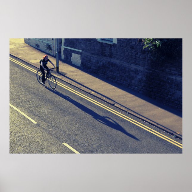 Girl on a Bicycle (Cross Process Effect) Poster (Front)