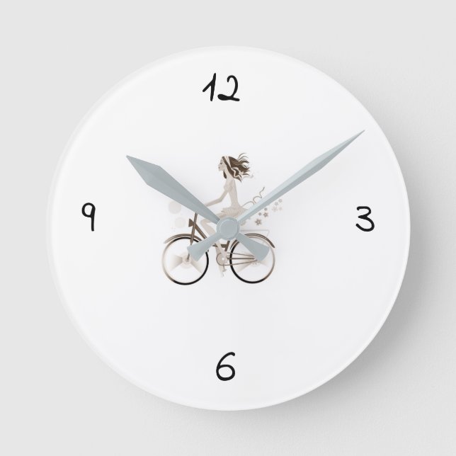 ***GIRL ON A BIKE*** COOL CLOCK (Front)