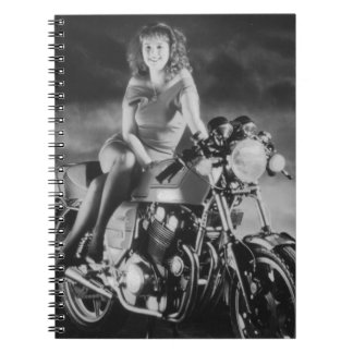 Girl On A Motorcycle Notebook