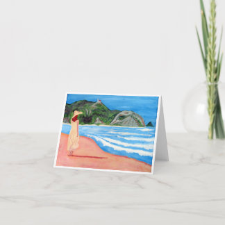 Girl on Beach notecards