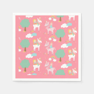 Girl On Horse Napkin