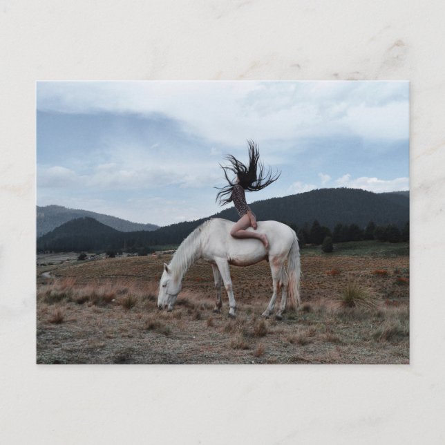 Girl on Horse Postcard (Front)