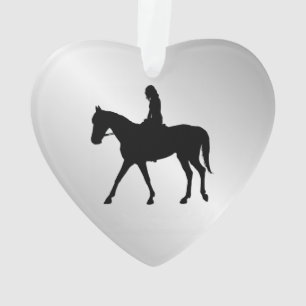 Girl on Horse Welcome Ornament