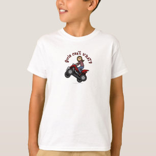 Girl on Red Four Wheeler T-Shirt