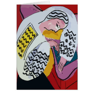 Girl on Tablet AbstracT, mATISSE sTYLE