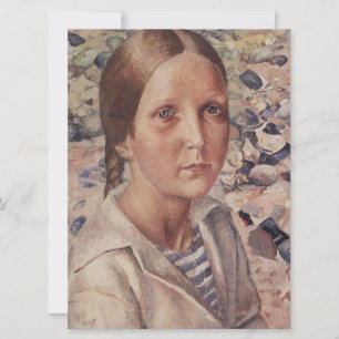 Girl on the Beach Card