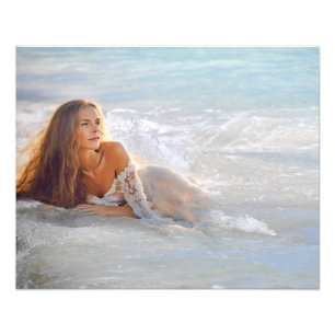 Girl On The Beach Photo Print