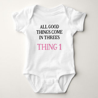 girl one piece for triplets, triplets gift idea,  baby bodysuit