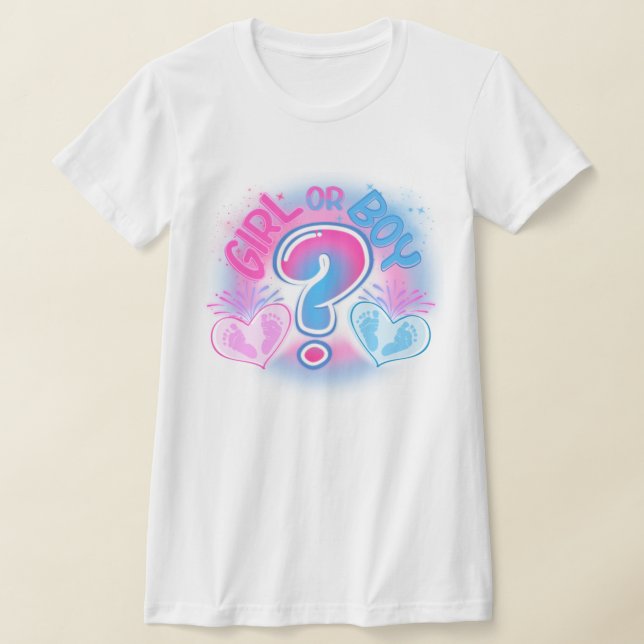 Girl or Boy Gender Reveal  T-Shirt (Laydown)