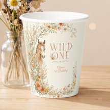 Girl Orange Wildflower Wild One Horse 1st Birthday