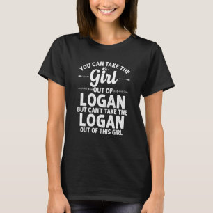 Girl Out Of Logan Ut Utah  Funny Home Roots Usa T-Shirt
