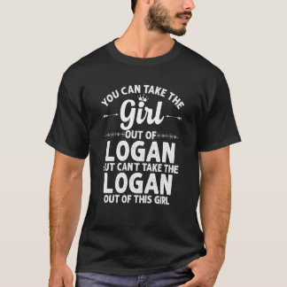 Girl Out Of Logan Ut Utah  Funny Home Roots Usa T-Shirt