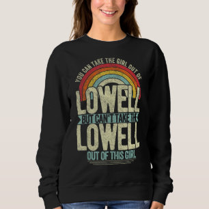 Girl Out Of Lowell Massachusetts Hometown Home Low Sweatshirt