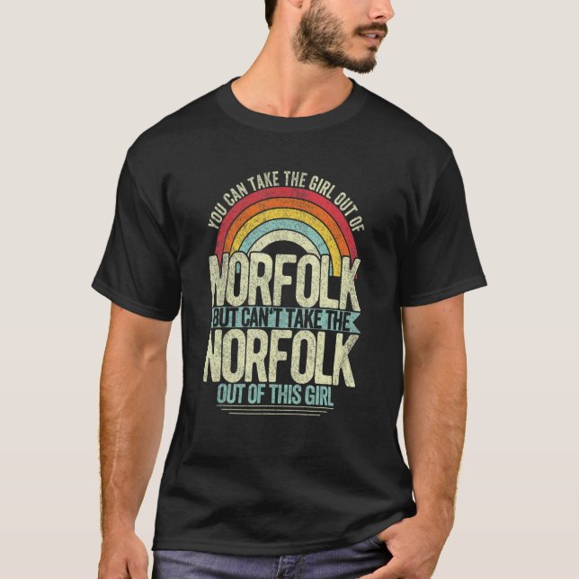 Girl Out Of Norfolk Virginia Hometown Home Norfolk T-Shirt (Front)